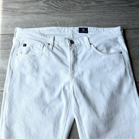 AG Adriano Goldschmied The Stilt Roll-Up  Cigarette Roll Up Jeans in White - Picture 6 of 16